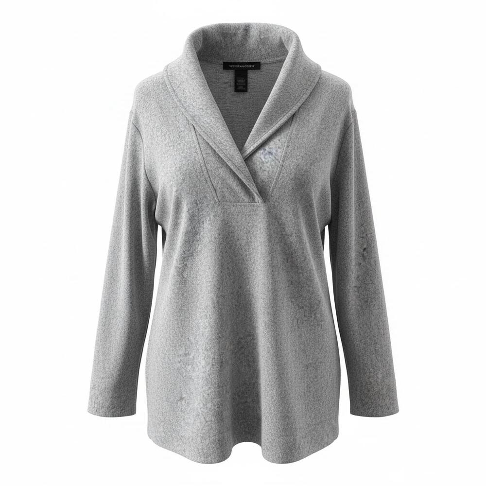 NEW INSPIRED FASHION women's collared sweater in grey